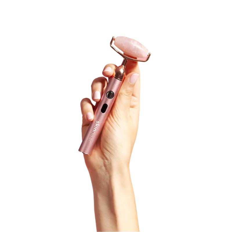 Vibrating Rose Quartz Sculpting Roller Vibrating Rose Quartz Sculpting Roller